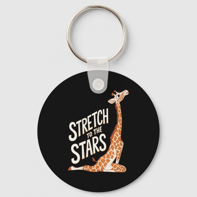 Chaveiro Womens Stretch Toward The Galaxy Sitive Yoga Giraf (Frente)