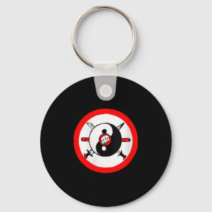 Chaveiro Womens Yin Yang Tai Chi Artes Marciais Espada E Fi