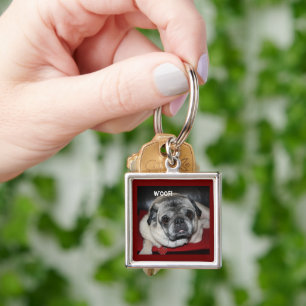 Chaveiro Woof, Pug Keychain