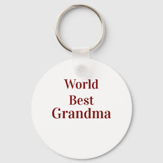 Chaveiro World best Grandma grandmother grandparents pink n