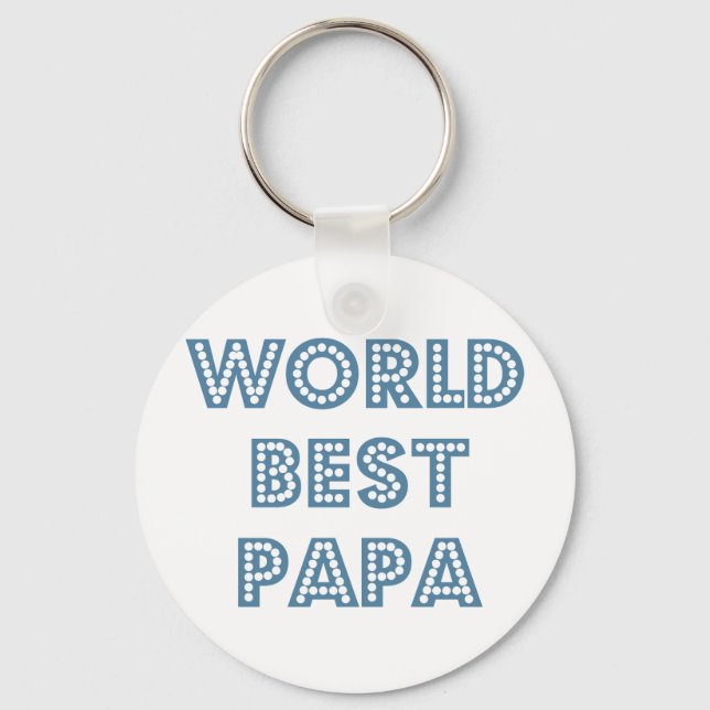 Chaveiro World Best Papa (Frente)