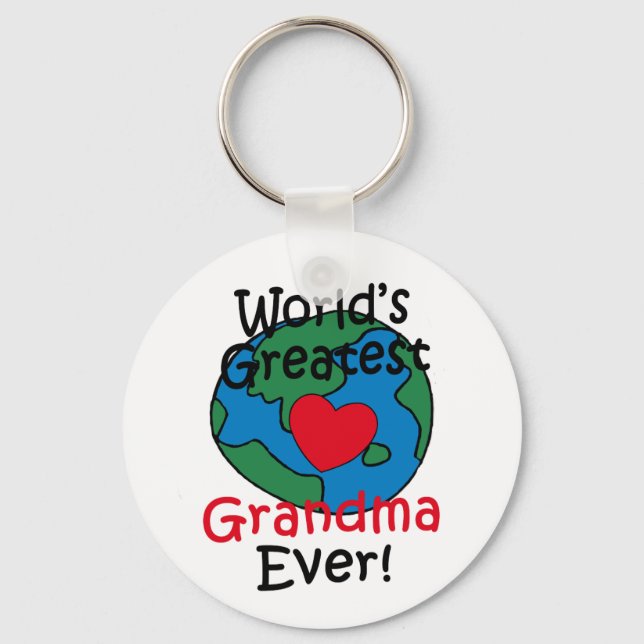 Chaveiro World’s Greatest Grandma Heart (Frente)