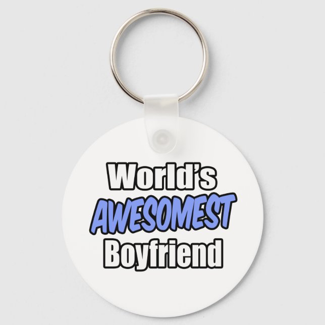 Chaveiro World's Awesomest Boyfriend (Frente)