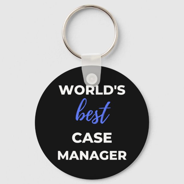 Chaveiro World's Best Case Manager (Frente)