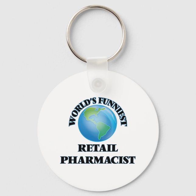 Chaveiro World's Funniest Retail Pharmacist (Frente)
