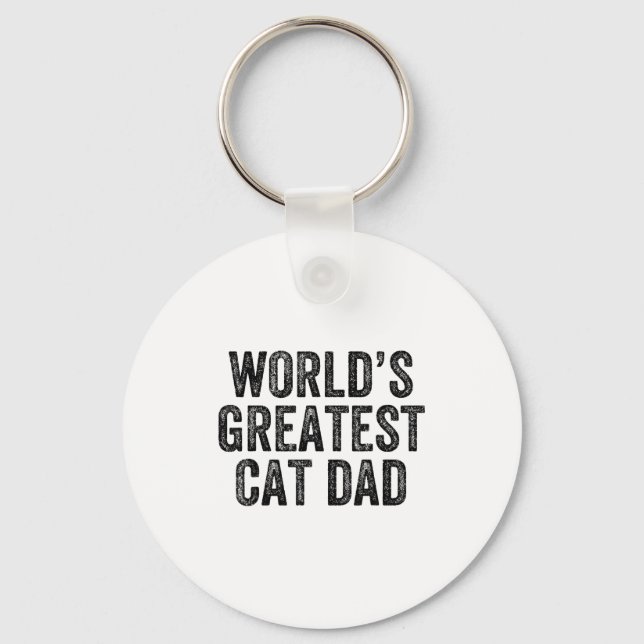 Chaveiro World's Greatest Cat Dad Funny Dad Joke Father's D (Frente)