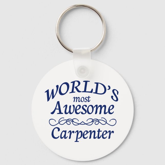 Chaveiro World's Most Awesome Carpenter (Frente)