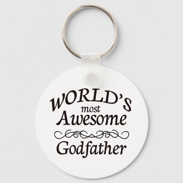 Chaveiro World's Most Awesome Godfather (Frente)