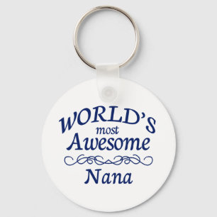 Chaveiro World's Most Awesome Nana