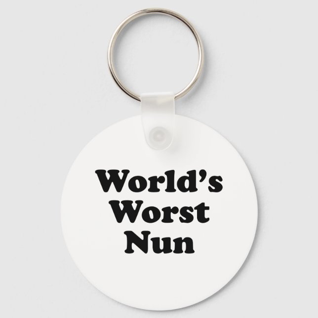 Chaveiro World's Worst Nun (Frente)