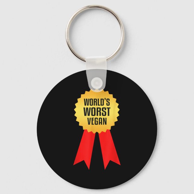Chaveiro Worlds Worst Vegan (Frente)