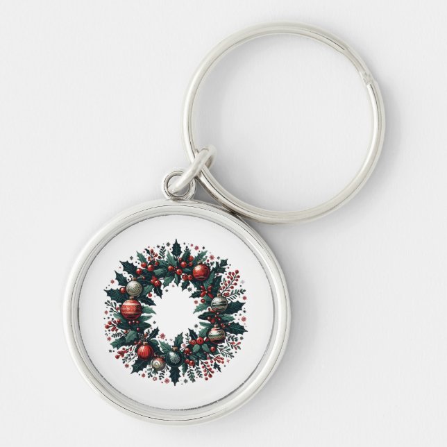 Chaveiro Wreath Natal (Frente)
