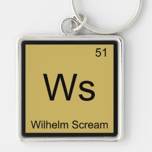 Chaveiro Ws - Camiseta Símbolo do Elemento Químico Wilhelm 