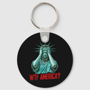 Chaveiro Wtf América Estátua Da Liberdade Anti-trump Políti