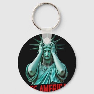 Chaveiro Wtf América Estátua Da Liberdade Anti-trump Políti