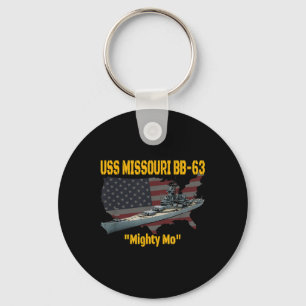Chaveiro Ww2 Navio & Guerra Coreana Usa Batalha Missour