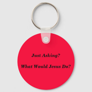 Chaveiro WWJD- que Jesus faria?  Corrente chave