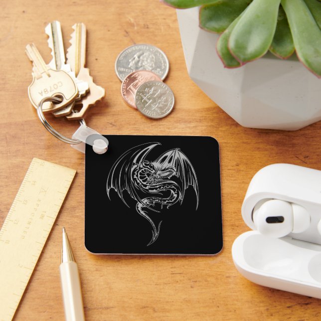 Chaveiro Wyvern Dragon São Criaturas Míticas Fantásticas (Mesa)