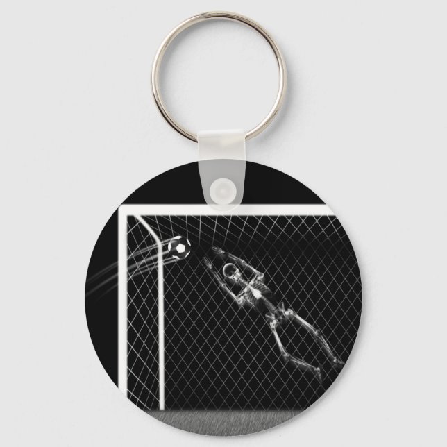 CHAVEIRO X RAY SKELETON SOCCER GOALIE B&W (Frente)