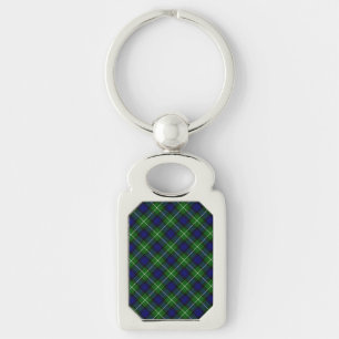 Chaveiro Xadrez azul-tartan