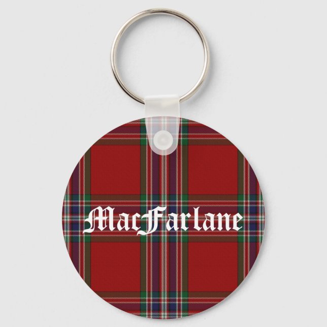 Chaveiro Xadrez na moda MacFarlane Tartan (Frente)
