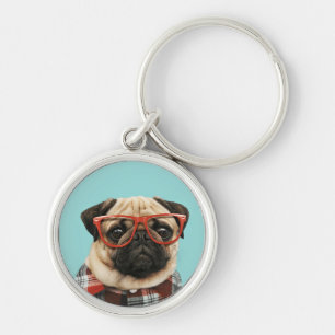 Chaveiro Xadrez Shirt Pug