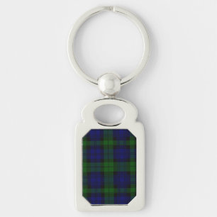 Chaveiro xadrez verde azul de tartan Black Watch