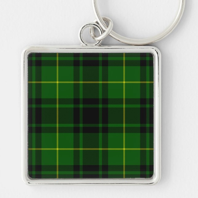 Chaveiro Xadrez verde MacArthur tartan (Frente)