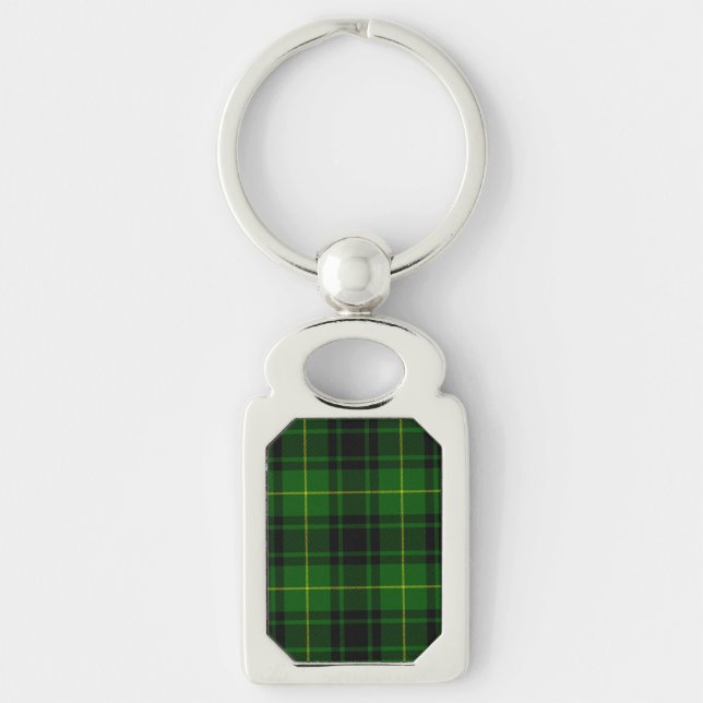 Chaveiro Xadrez verde MacArthur tartan (Frente)