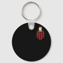 Xadrez Vermelha Snowman na Família Pocket Buffalo