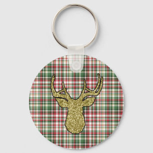 Chaveiro Xadrez XMAS Natal - Tartan Key Chain Zipper