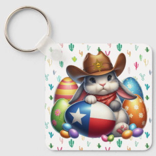 Chaveiro Xerife de coelho da Páscoa no Texas/sudoeste