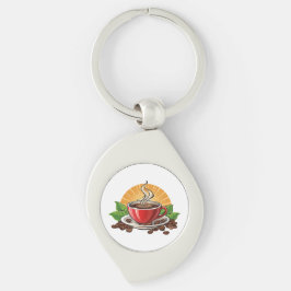 Chaveiro Xícara de café vermelha