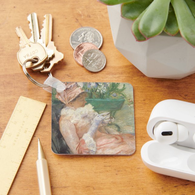 Chaveiro Xícara de Chá de Mary Cassatt, Impressionismo Vint (Mesa)