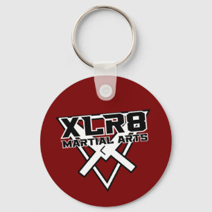 Chaveiro XLR8 vermelho e preto