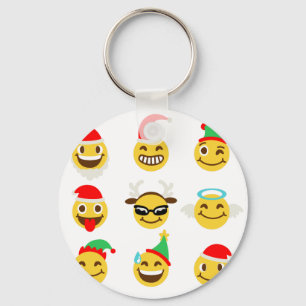 Chaveiro xmas emoji faces felizes