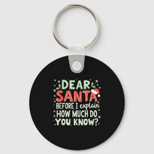 Chaveiro Xmas Engraçados Papais noeis Antes De Explicar Qua