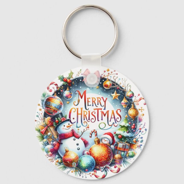 Chaveiro Xmas Gift Feliz Natal (Frente)