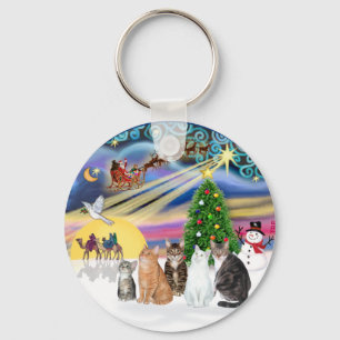 Chaveiro Xmas Magic (R) - Cinco gatos (AmSH)