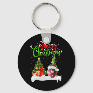 Chaveiro Xmas Tree Lights Santa Hat Vegetal Cebola Natal