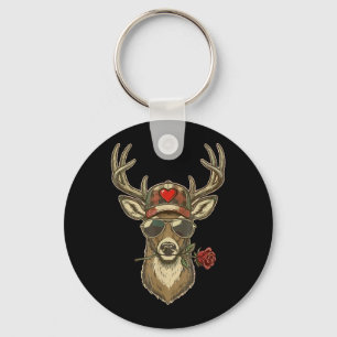 Chaveiro XOXO Dia dos Namorados Buck Camo Deer Caça Retro M