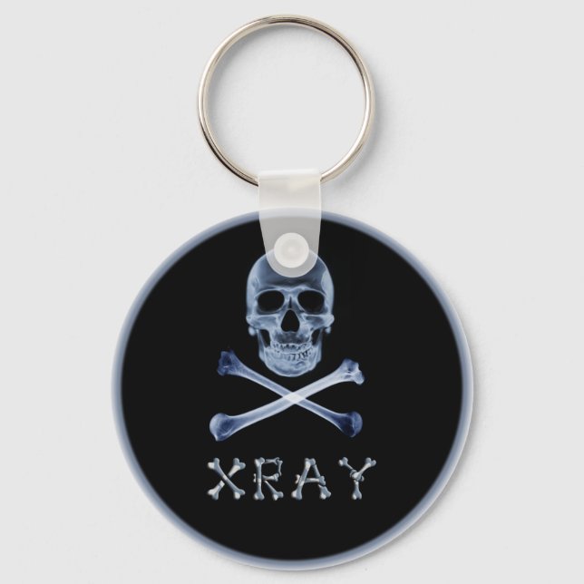 Chaveiro XRAY PIRATE Flag RADIOLOGIA JOLLY ROGER (Frente)