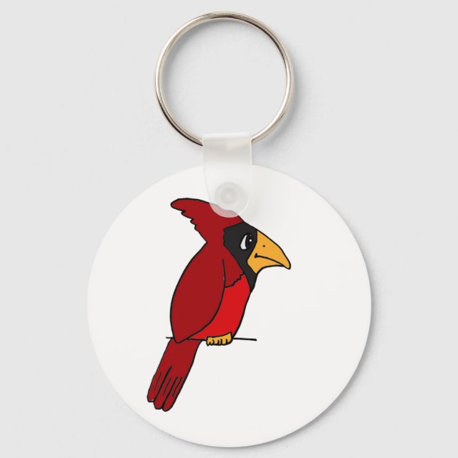 Chaveiro XX- Cardeal Vermelho Funky (Frente)
