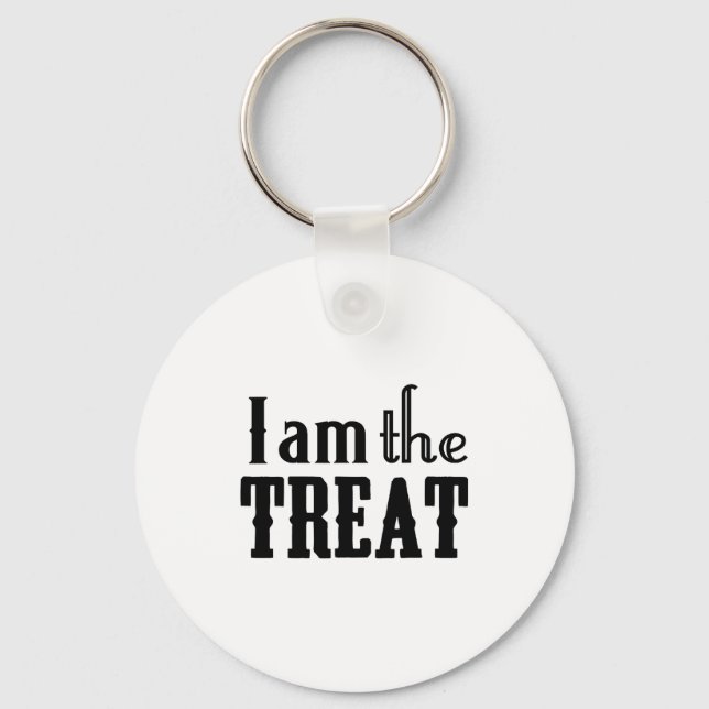 Chaveiro Y Halloween I Am The Treat Funny Holiday  (Frente)