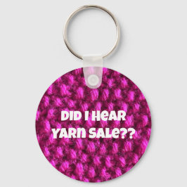 Chaveiro Yarn Sale Pink Knit Foto Com Amor