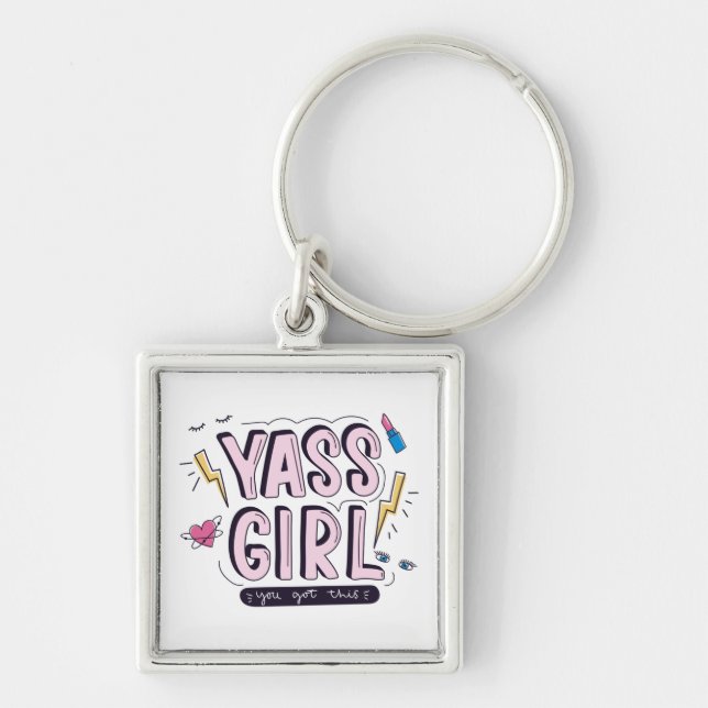 Chaveiro Yass Girl | Você Recebeu Isso (Frente)
