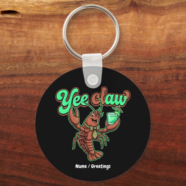 Chaveiro Yee Claw Retro Lagostim Laço Cocktail Costeiro  (Frente)