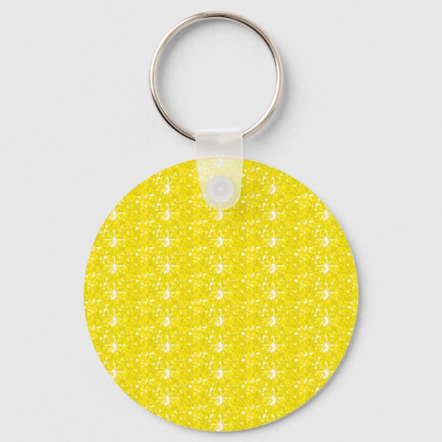 Chaveiro Yellow Glitter (Frente)