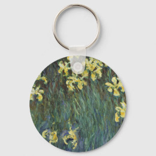 Chaveiro Yellow Iriss by Claude Monet, Vintage Fine Art
