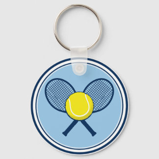 Chaveiro Yellow Tennis Ball Racket Keychain